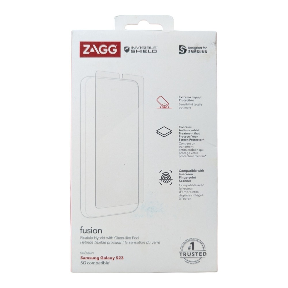 F3. ZAGG Invisible Shield Fusion‎ Screen Protector For Samsung Galaxy S23